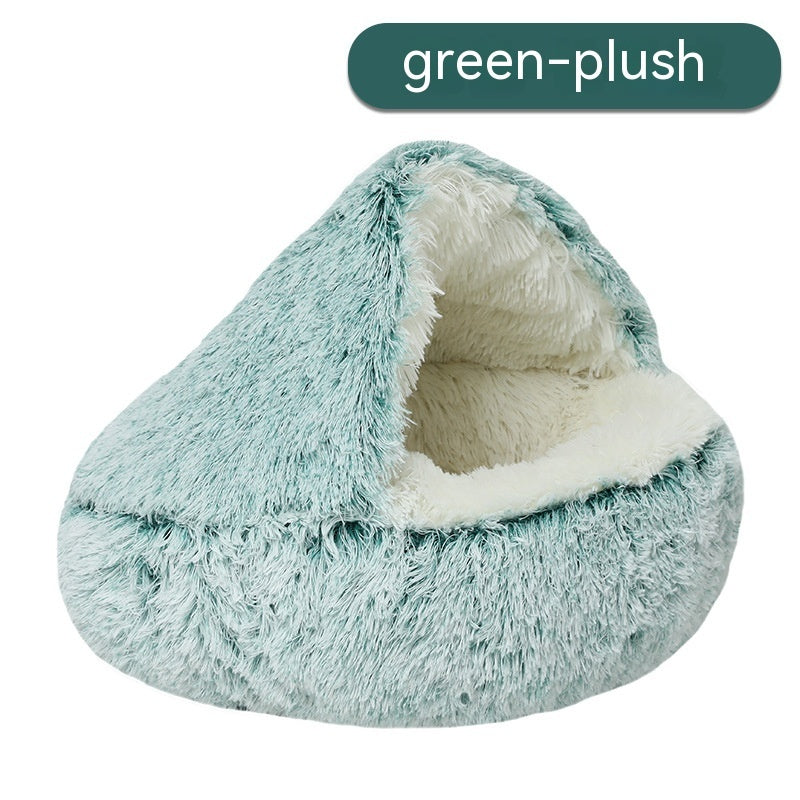 CozyCave-Pet Cat Bed Semi Enclosed Dog House
