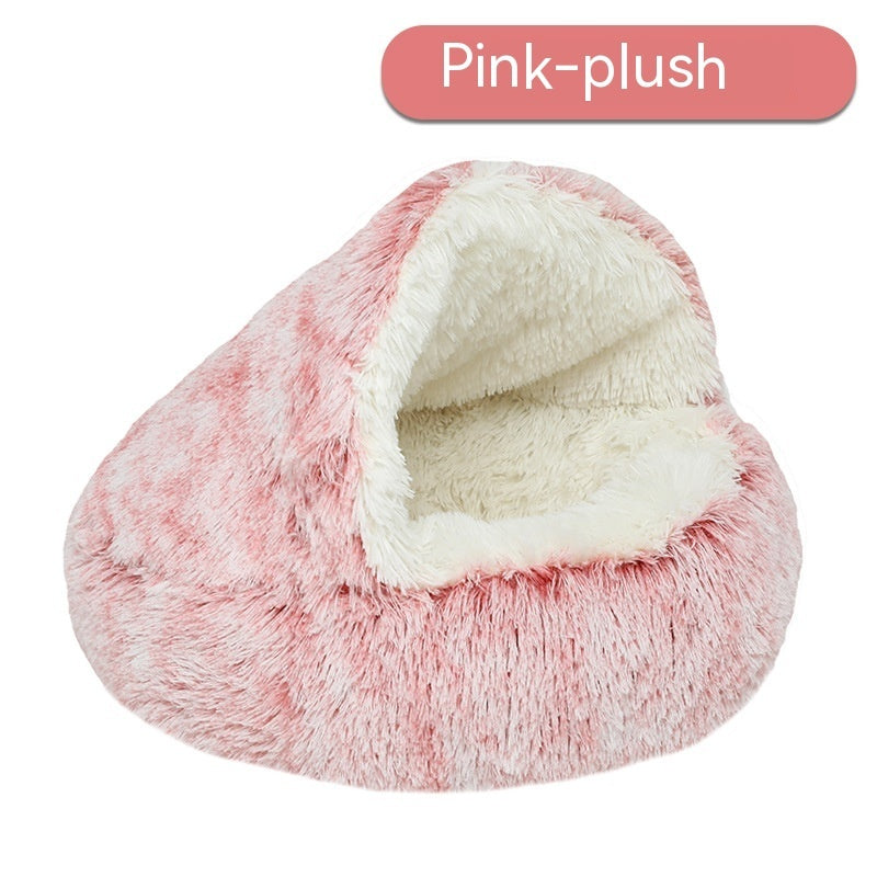 CozyCave-Pet Cat Bed Semi Enclosed Dog House