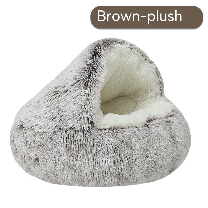 CozyCave-Pet Cat Bed Semi Enclosed Dog House