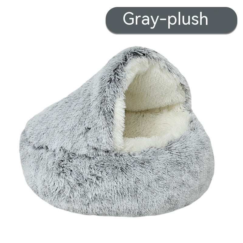 CozyCave-Pet Cat Bed Semi Enclosed Dog House
